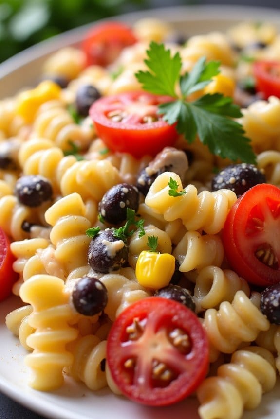 zesty tuna pasta salad