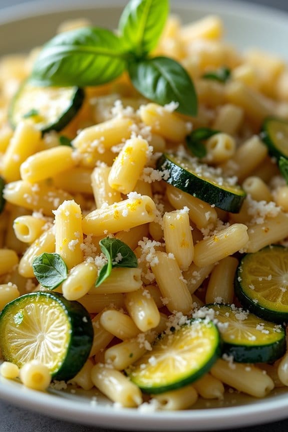 zucchini lemon orzo delight