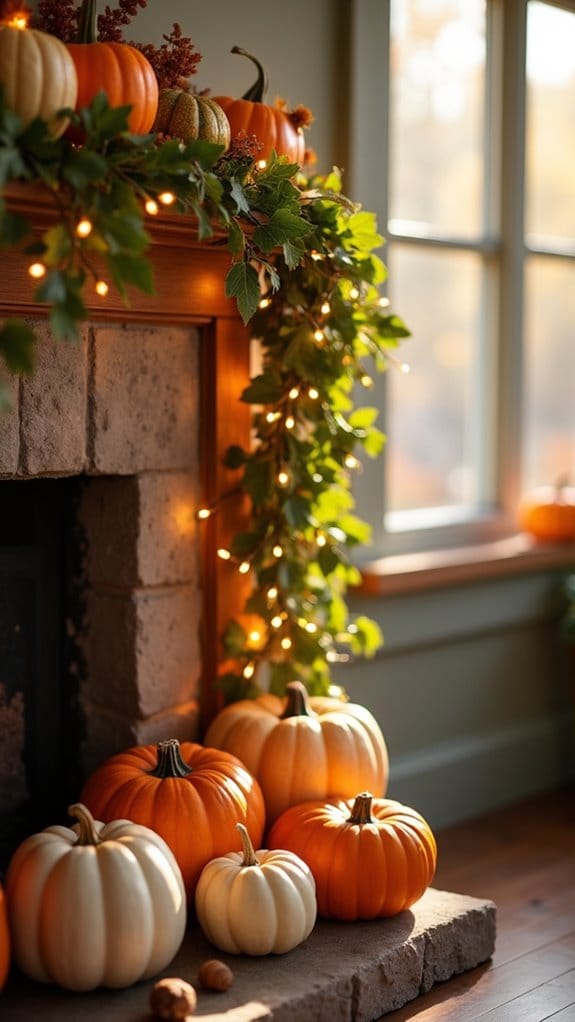 autumn pumpkin garland decor