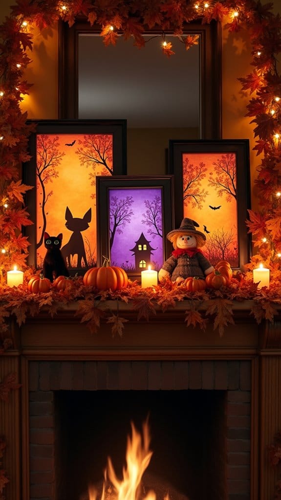 autumn warmth through frames