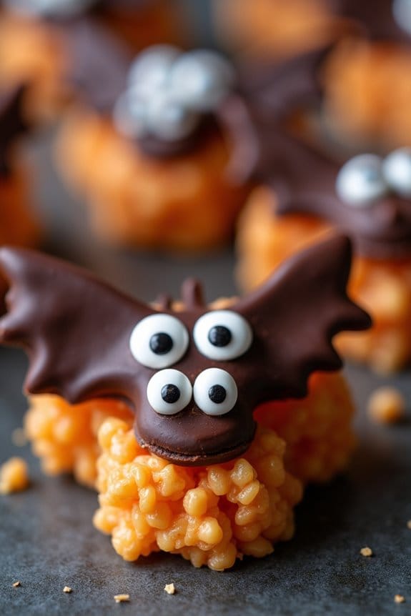 bat shaped halloween treats recipe