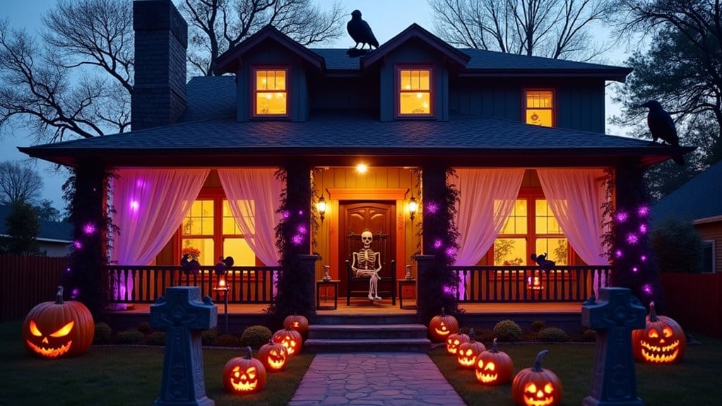 bold halloween exterior decor