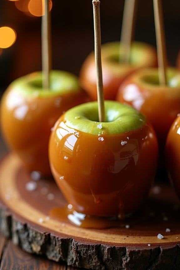 bourbon infused caramel apple treat