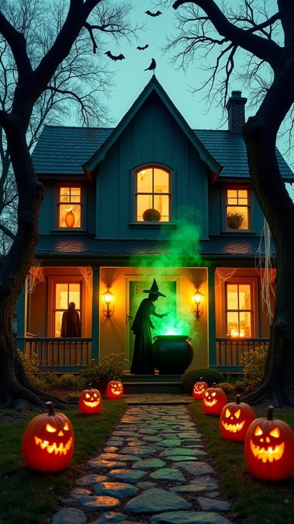 bubbling cauldron halloween centerpiece