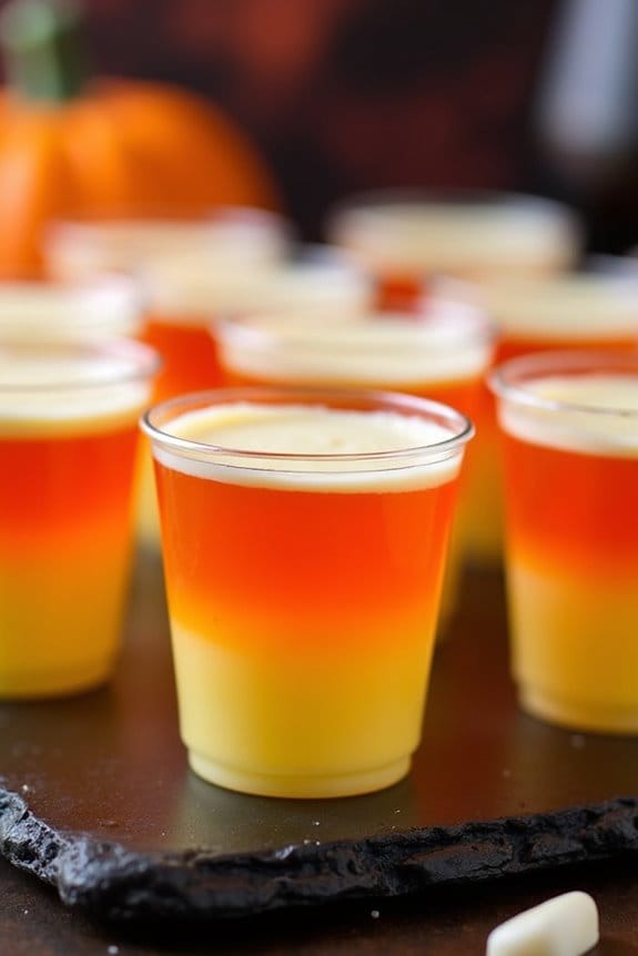 candy corn jello shots