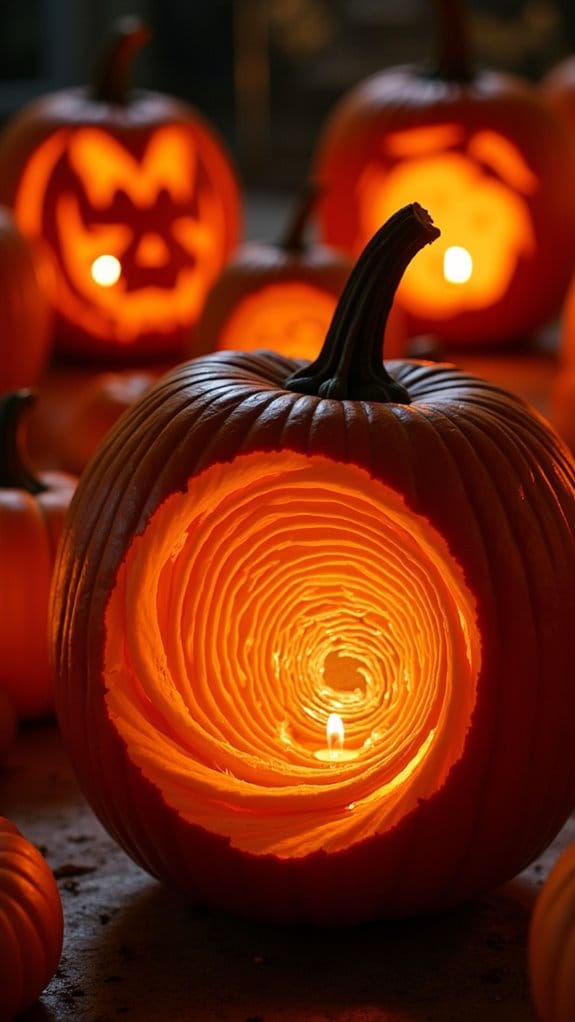 captivating pumpkin optical illusions