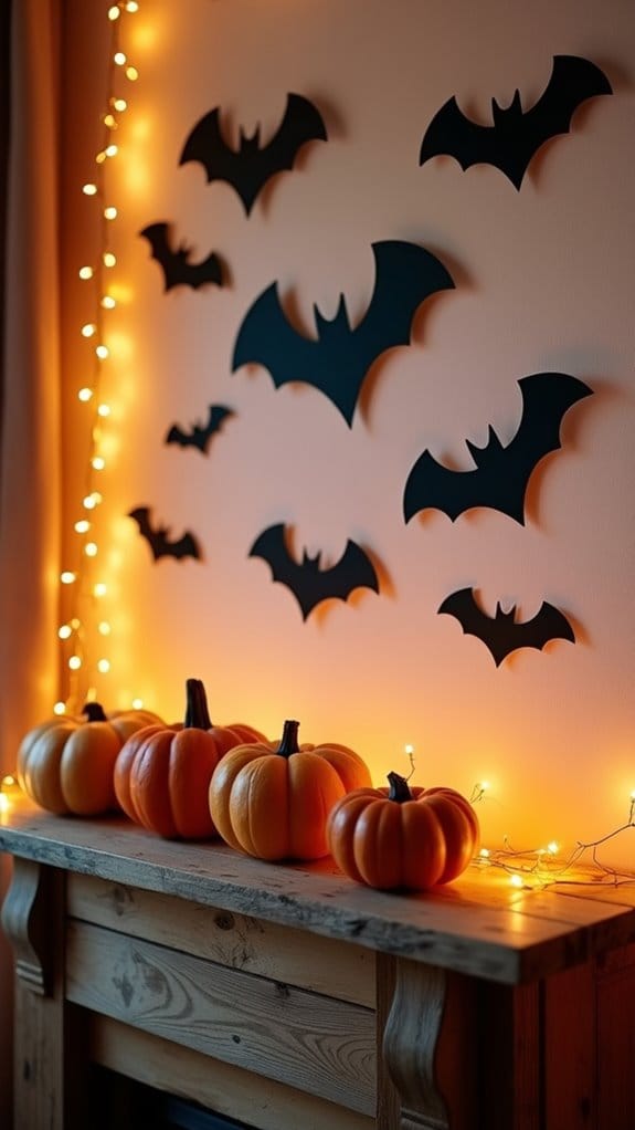 charming bat wall decorations