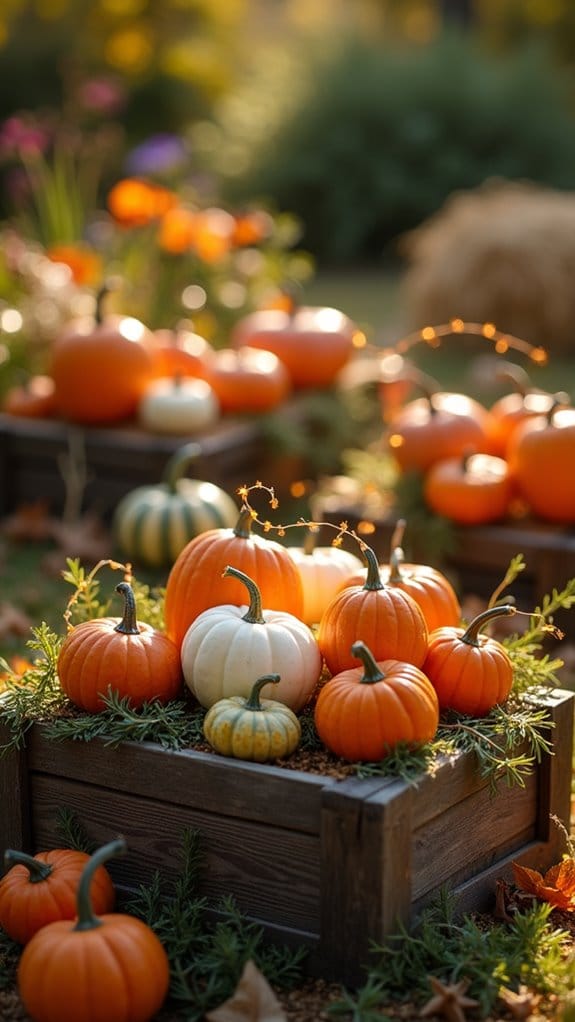 charming festive pumpkin displays