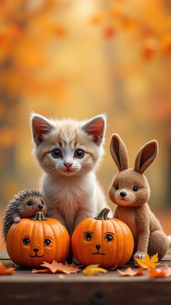 charming mini pumpkin faces