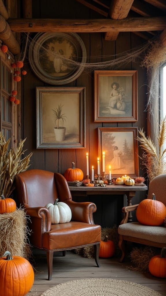 charming rustic halloween decor