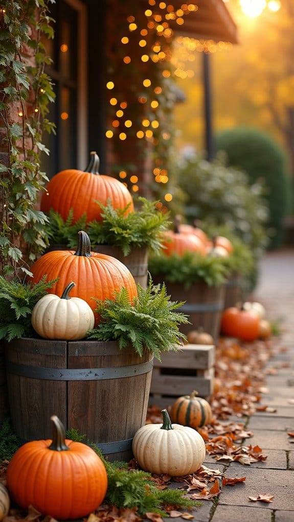 charming seasonal pumpkin planters