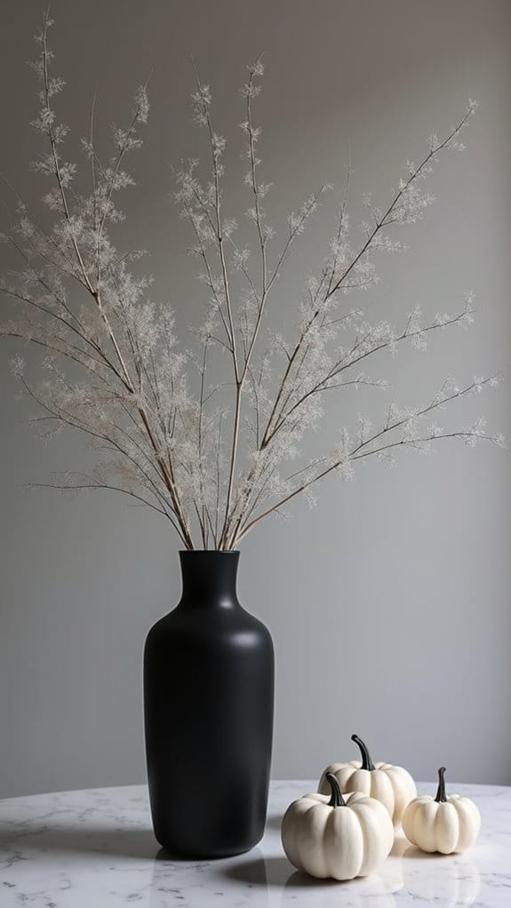 chic minimalist halloween decor