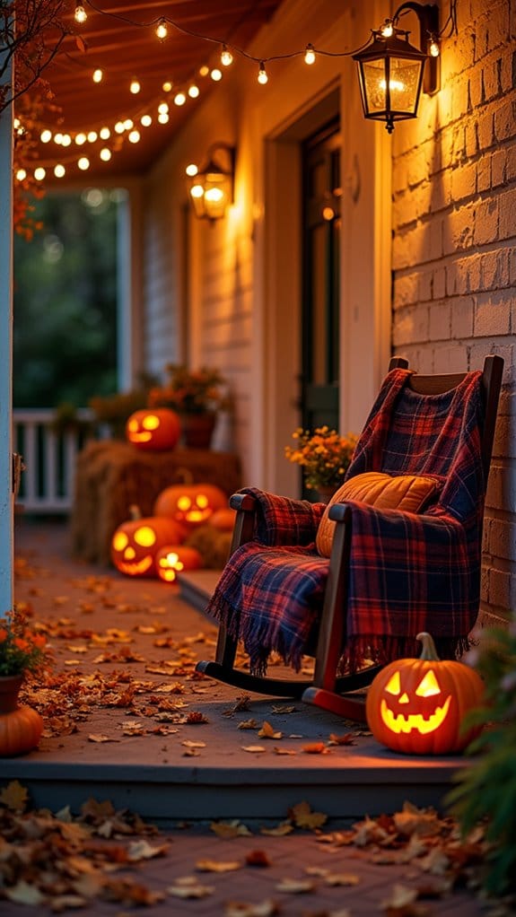 colorful twinkling halloween lights