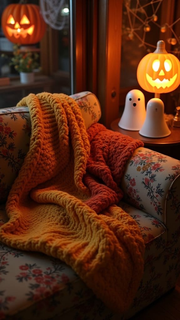 cozy autumn knit blankets