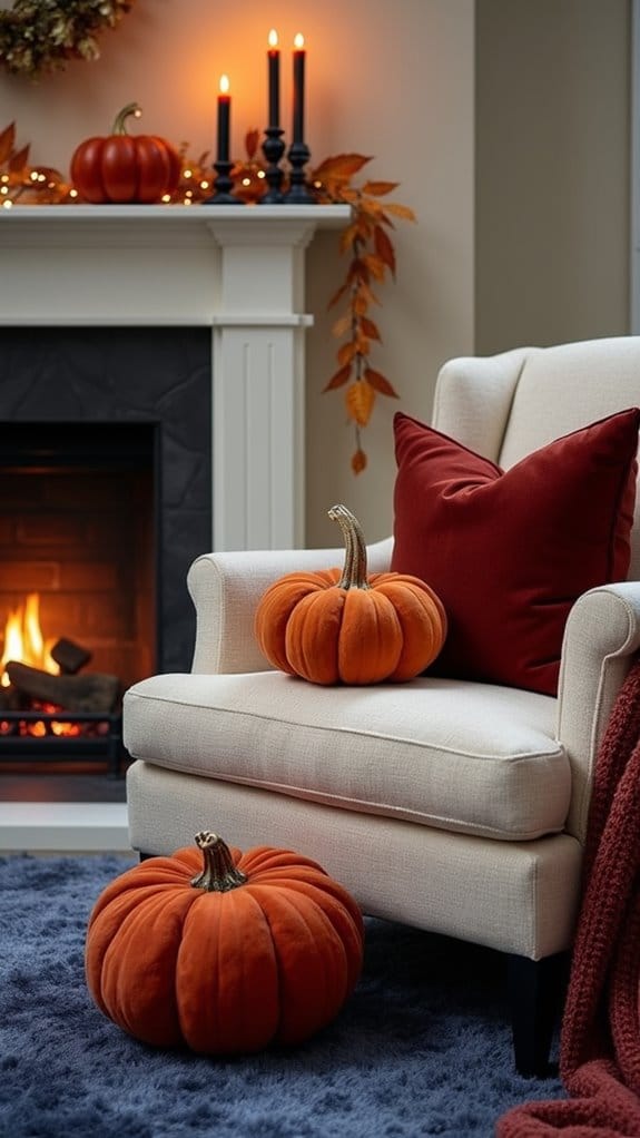 cozy autumn pumpkin decor