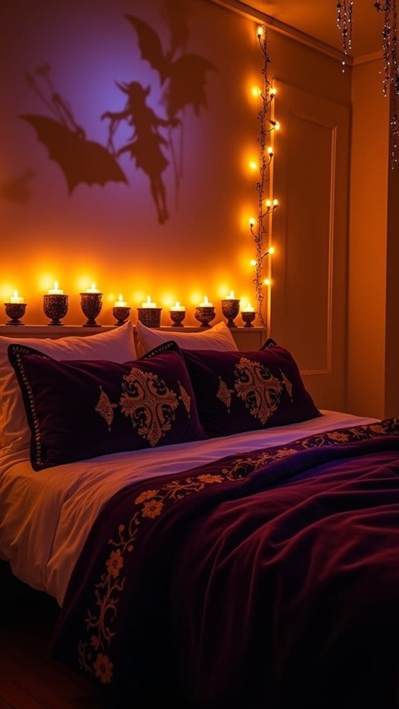 cozy fall candle ambiance