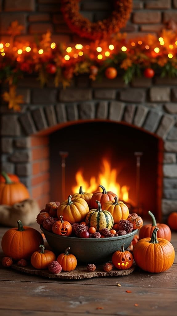 cozy seasonal fruit display