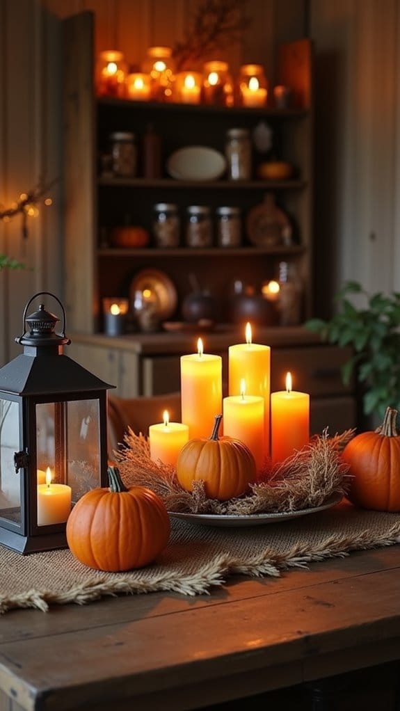 cozy seasonal scented candles
