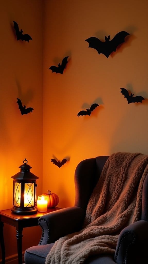 creative halloween bat decor