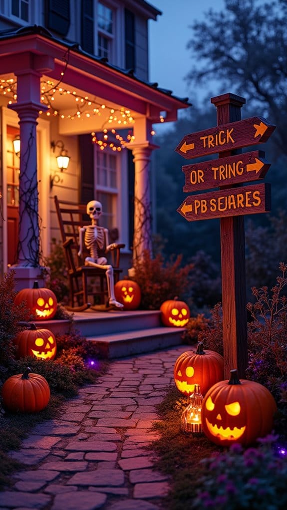 creative halloween signage ideas