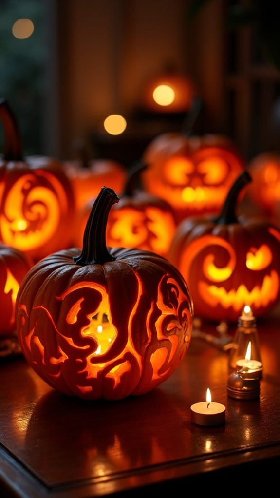 creative pumpkin carving expressions