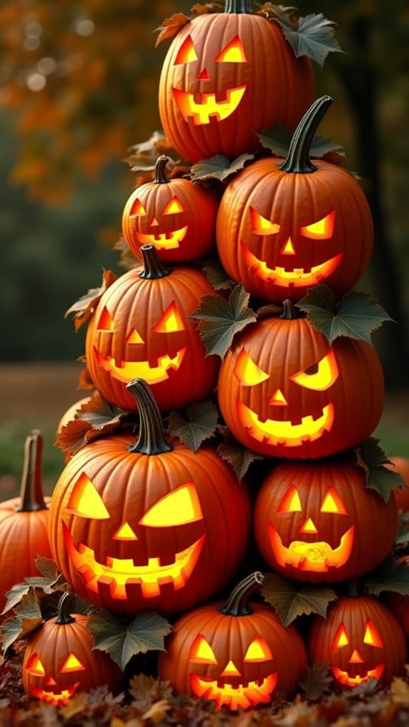 creative pumpkin face carving