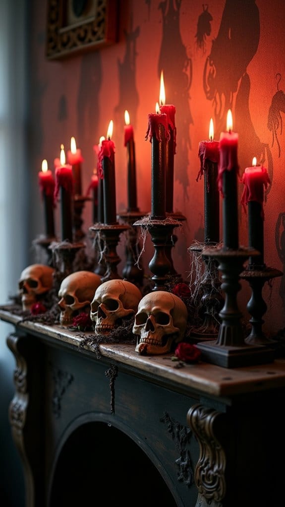 creepy candle halloween ambiance