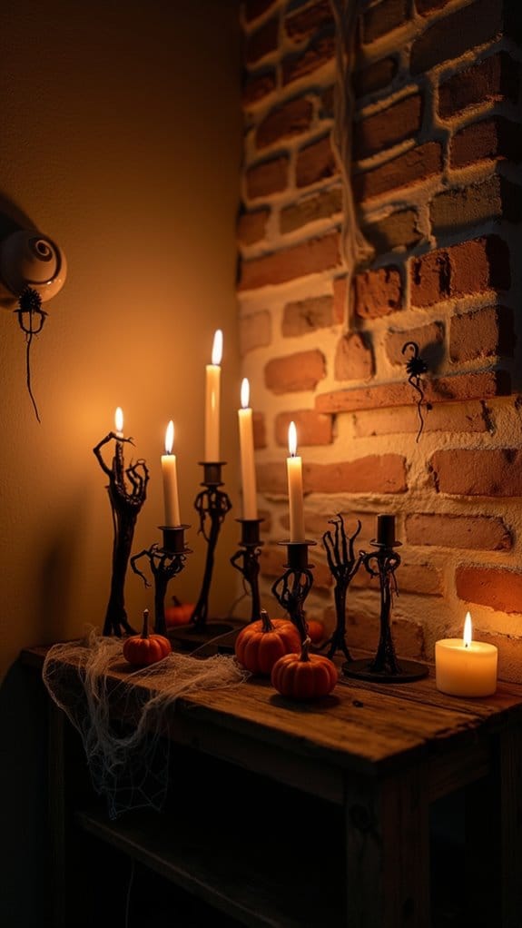 creepy candle holders ambiance