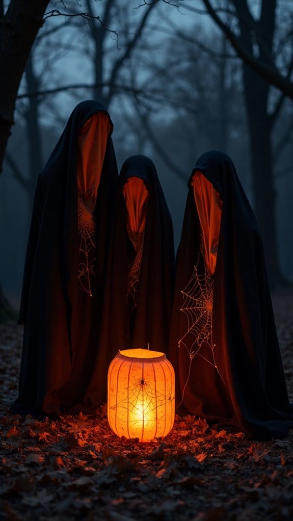 creepy cloth wrapped lanterns