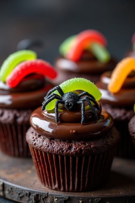 creepy crawly critter cupcakes