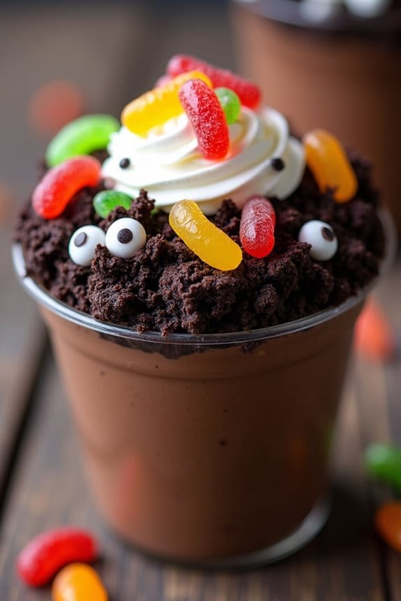 creepy crawly dirt cups