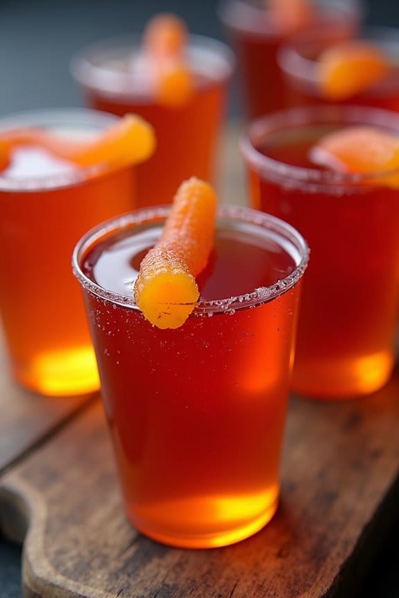 creepy crawly halloween jello shots