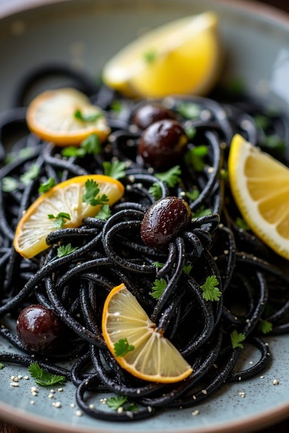 creepy crawly halloween pasta