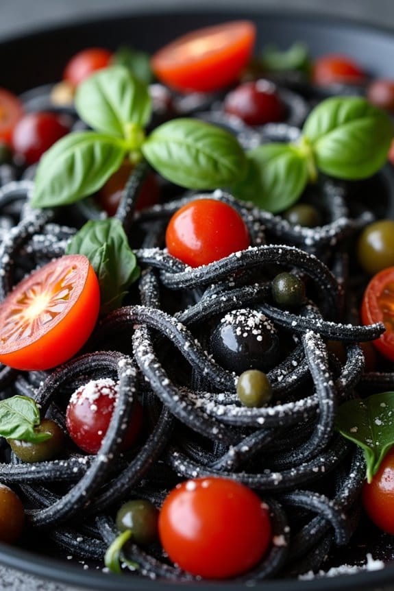 creepy crawly halloween pasta