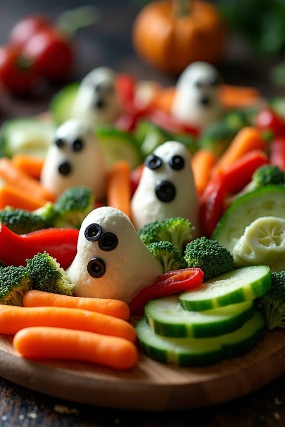 creepy crawly halloween platter