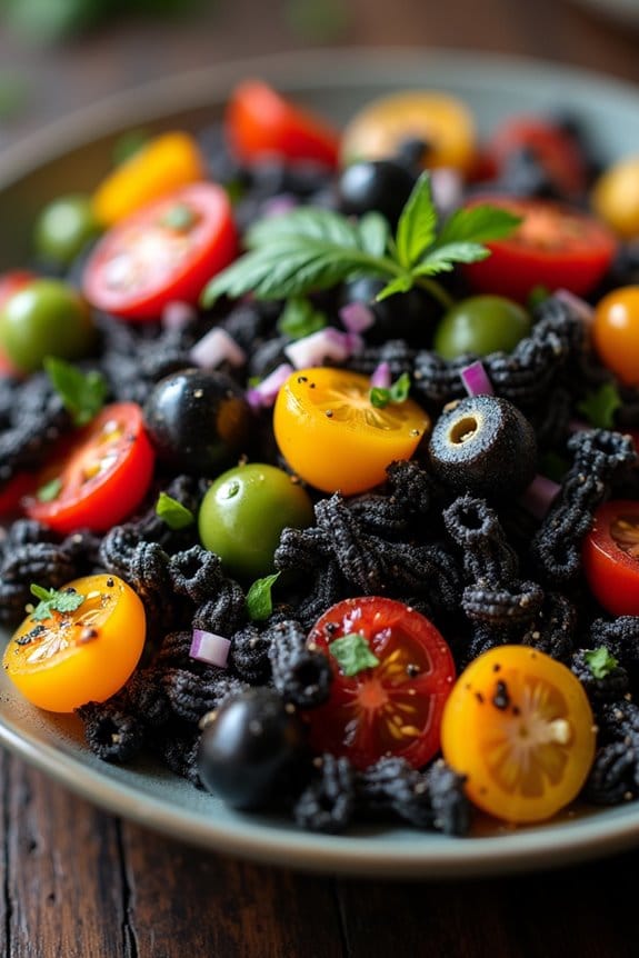 creepy crawly halloween salad