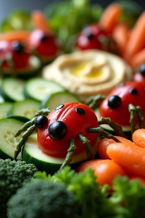 creepy crawly vegetable platter