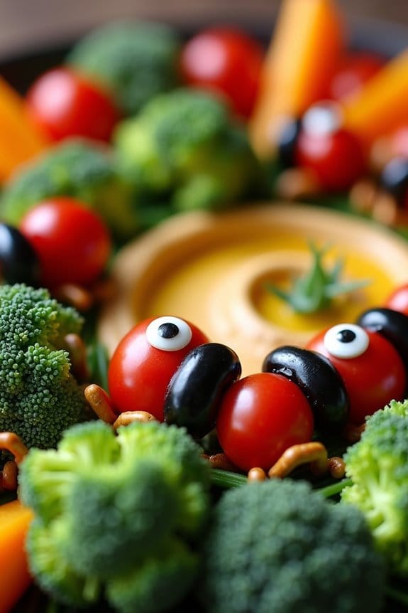 creepy crawly veggie platter