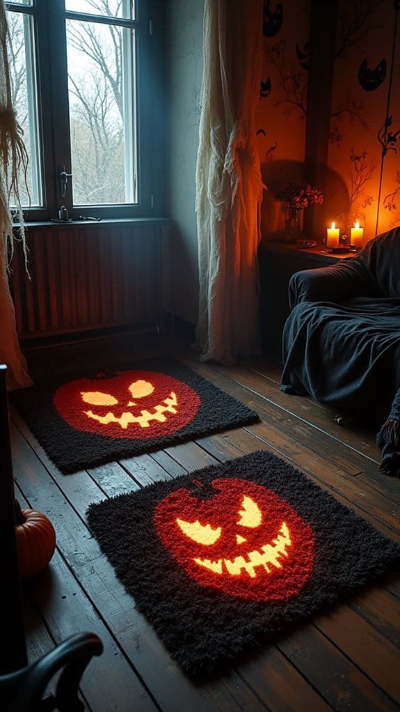 creepy entrance decor mats
