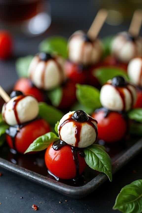 creepy halloween appetizer skewers