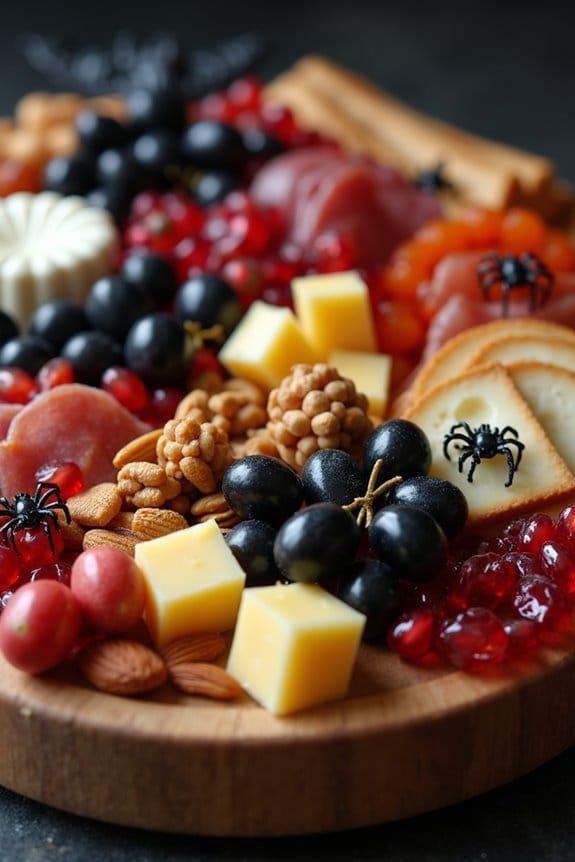 creepy halloween charcuterie board