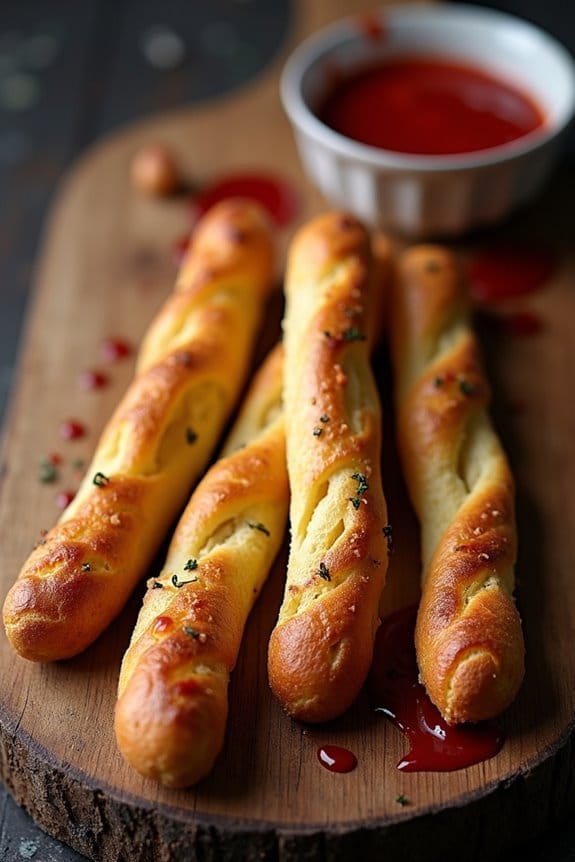 creepy halloween finger breadsticks