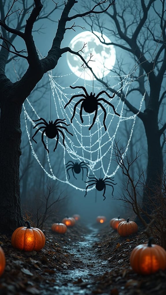 creepy halloween spider decorations