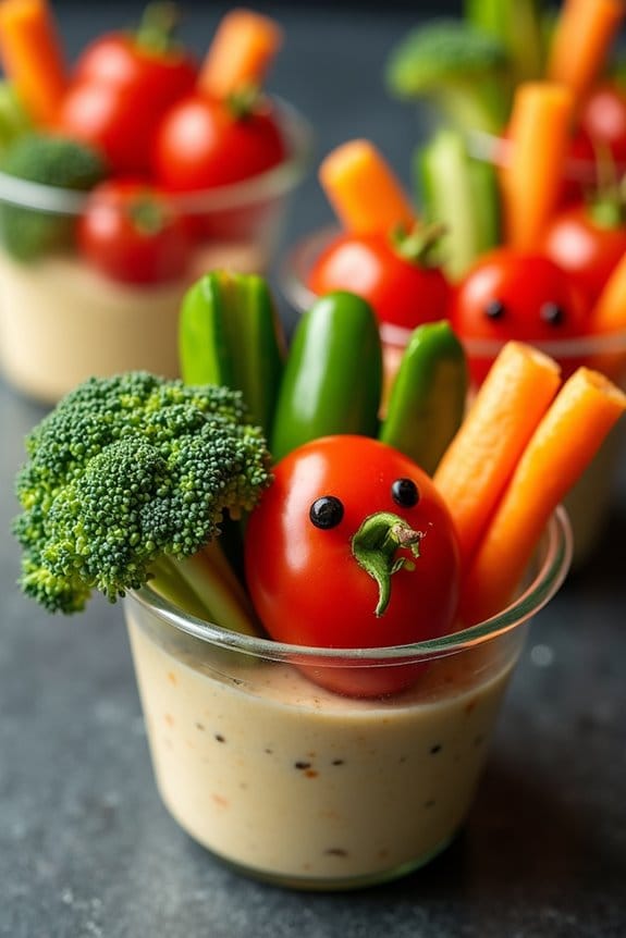 creepy healthy vegetable snacks