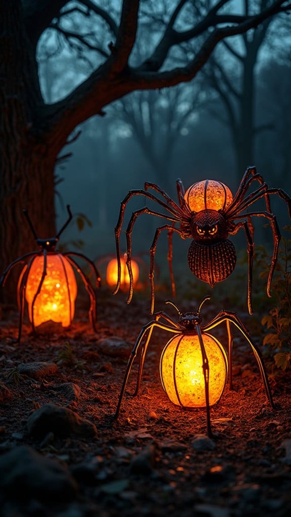 creepy insect lantern decorations