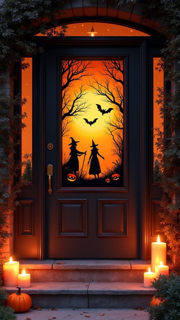 customizable halloween door decor