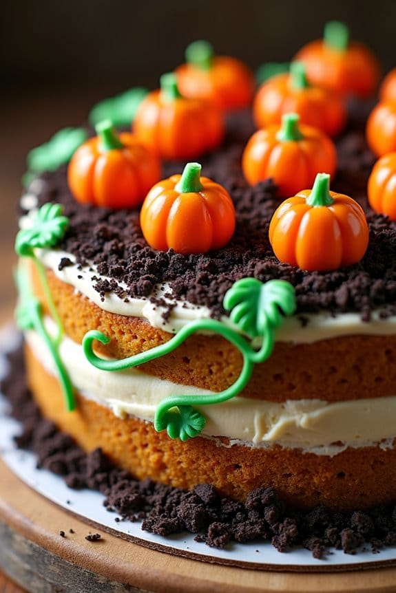 delightful halloween pumpkin cake