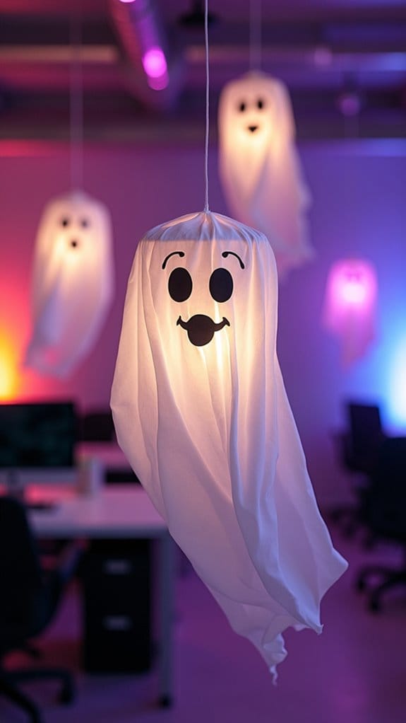 diy ghost lantern decorations