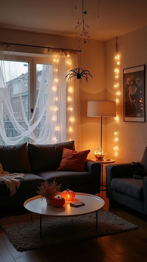 diy spooky spider webs