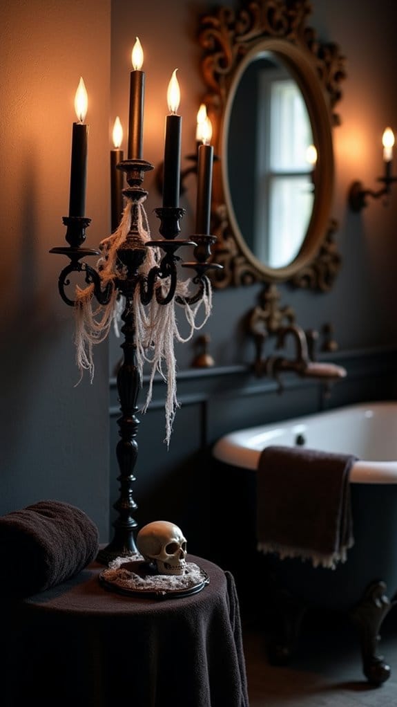 eerie bathroom halloween decor